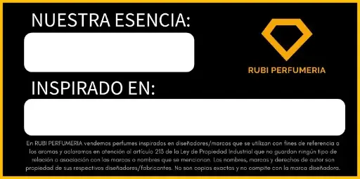ETIQUETA ESENCIA 7CM X 3.5CM